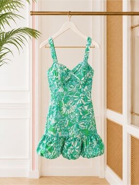 Lilly Pulitzer Green Floral Dress